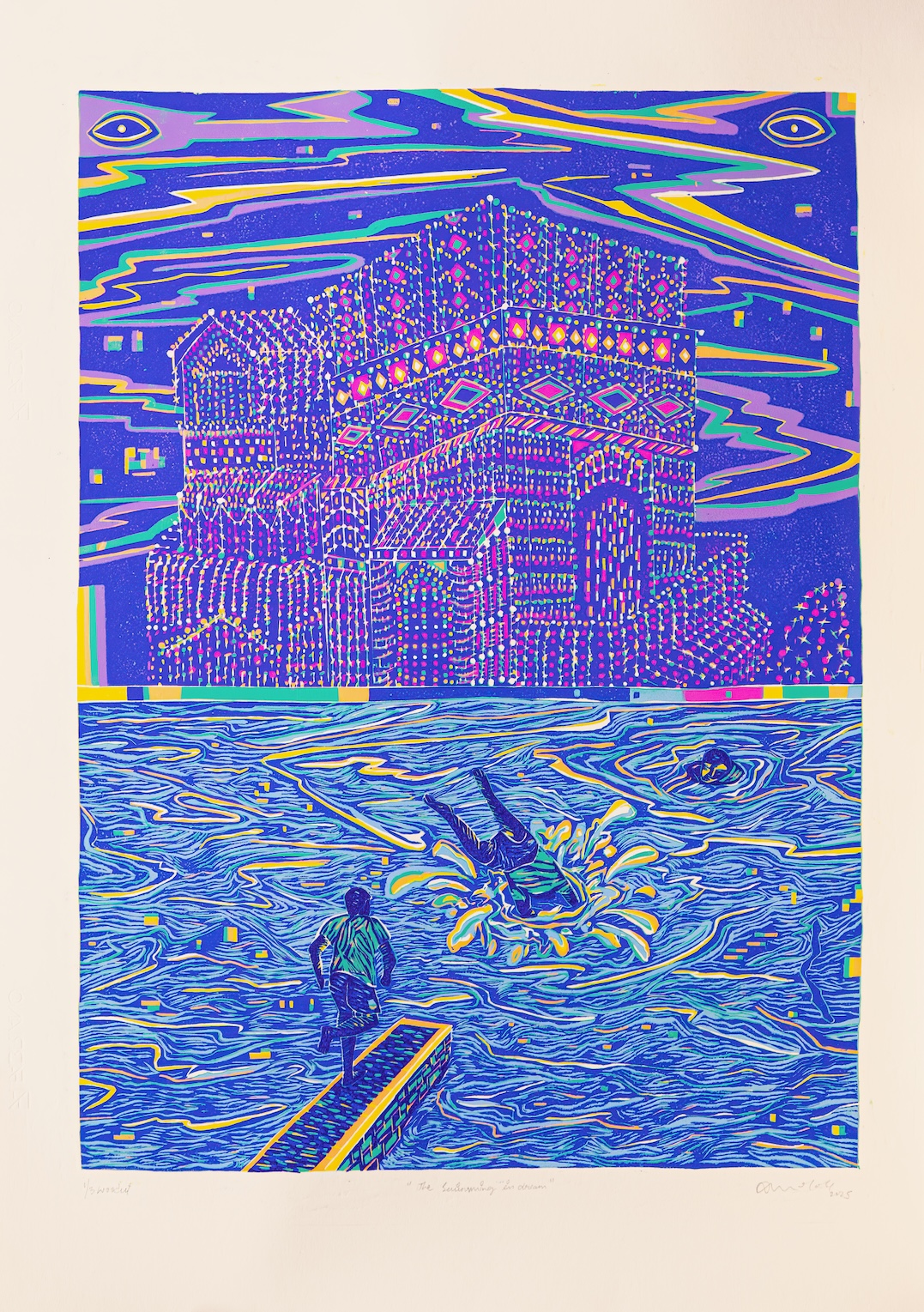 Anilakumar Govindappa, woodcut, contemporary art, spaces